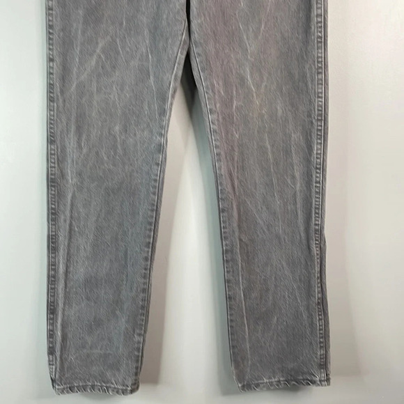 VINTAGE WRANGLER Grey Wash High Waisted Straight Leg Jeans Denim 5 pocket 30 - Picture 4 of 10